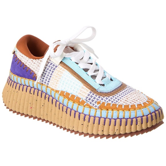 Chloe Shoes - Chloe Nama Multi Color Sneakers | Size 40